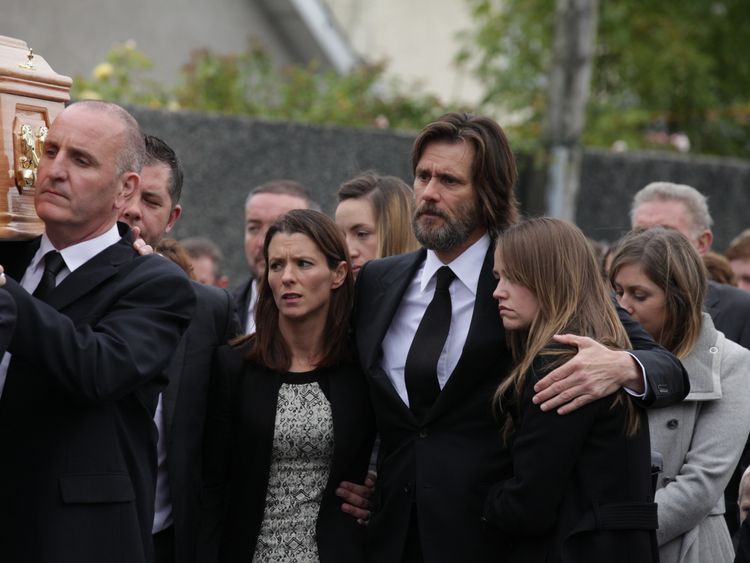 He joined Ms. White family and friends for her funeral in Ireland