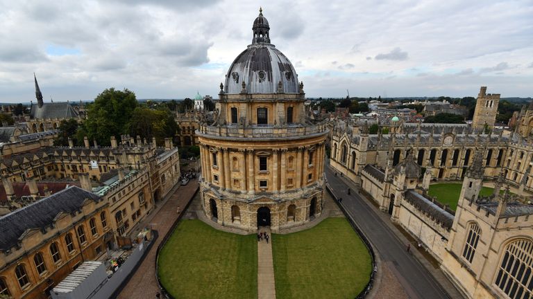 Oxford University is currently top of the world university rankings 
