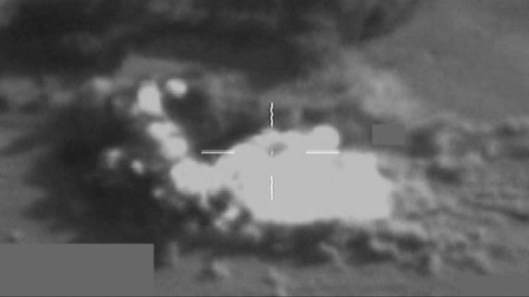 RAF strike on an IS truck in Syria