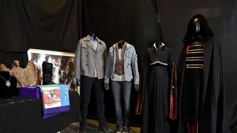 Costumes worn by Stewart and Pattinson are expected to be sold for thousands of dollars