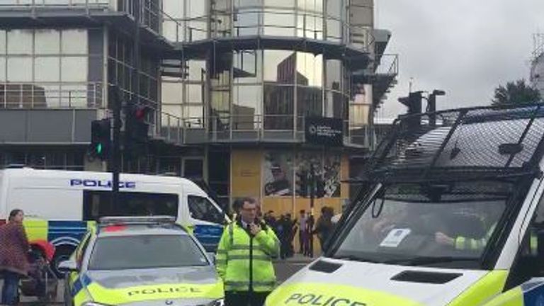 A teenager was arrested on Holloway Road in North London 