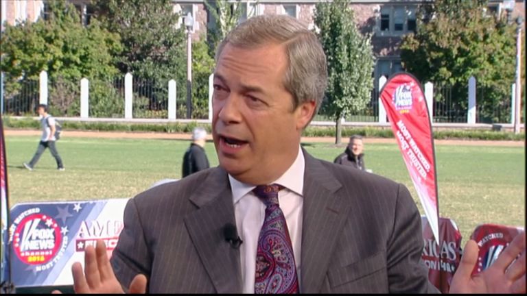 Nigel Farage says Donald Trump&#39;s comments about women amounted to &#39;alpha male boasting&#39;

