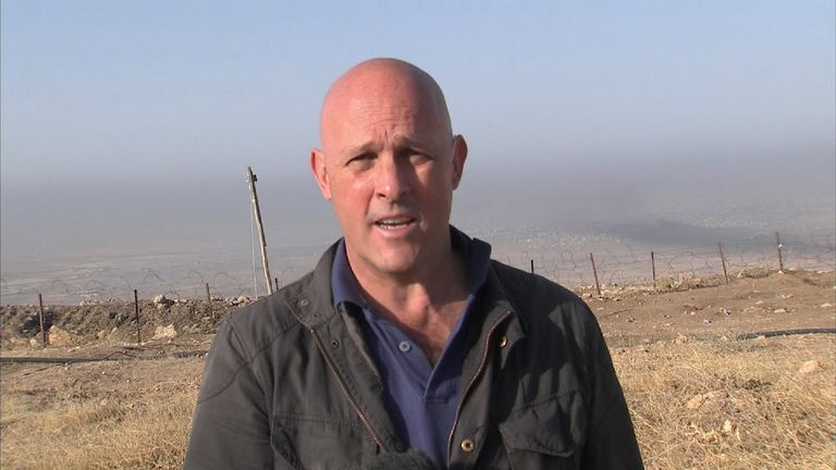 Sam Kiley near Mosul