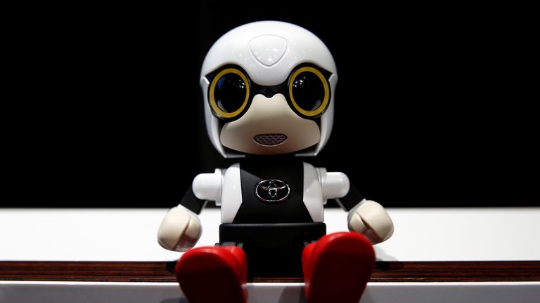 Toyota says the palm-sized robot could be a faithful companion