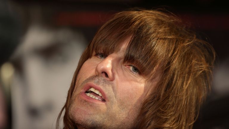 Liam Gallagher at the premier of Supersonic