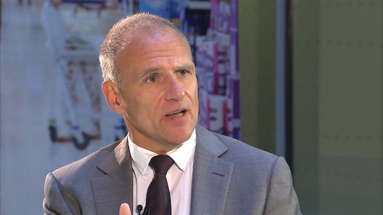 Tesco chief executive Dave Lewis is pleased with its turnaround progress so far
