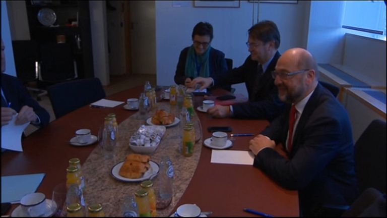 European parliament president attended crisis talks