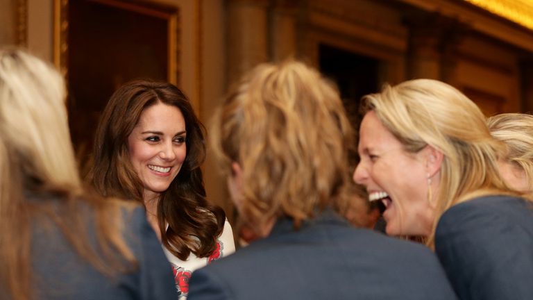 The Duchess of Cambridge meets the 2016 Olympians and Paralympians