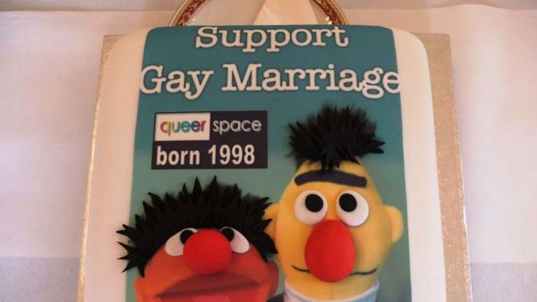 The cake was eventually made by another bakery