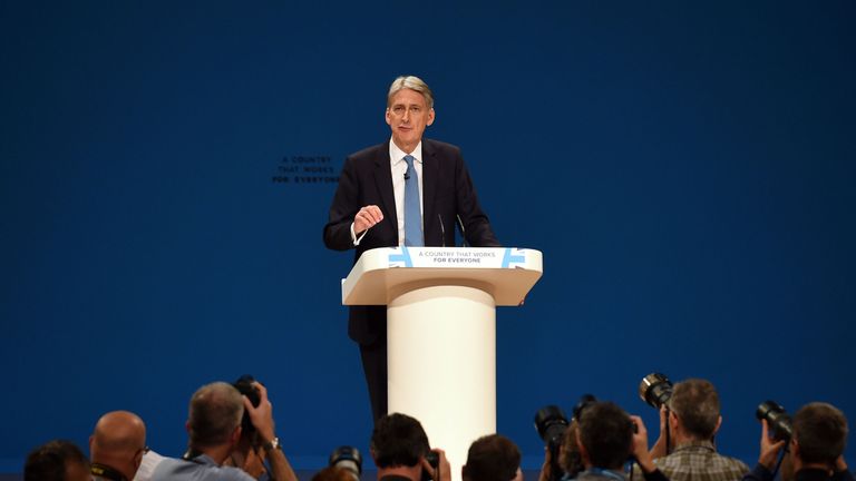 Chancellor of the Exchequer Philip Hammond 
