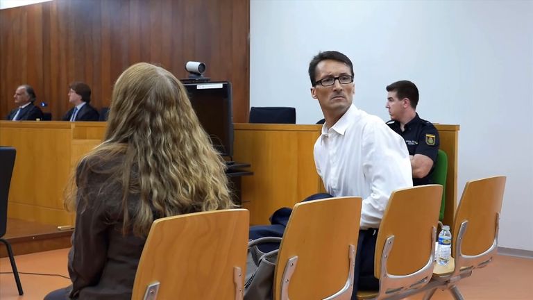 Mark Acklom in court in Spain
