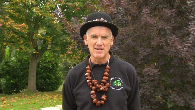 St John Burkett - one of the organisers of the World Conker Championships
