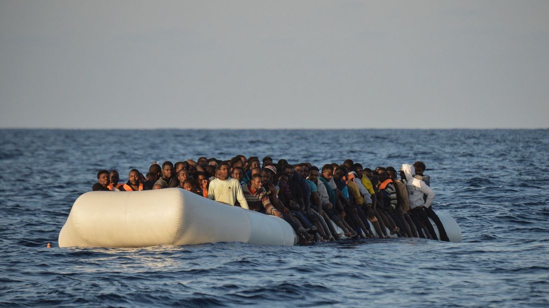 Migrants often set out crammed on board rubber boats with no lifejackets