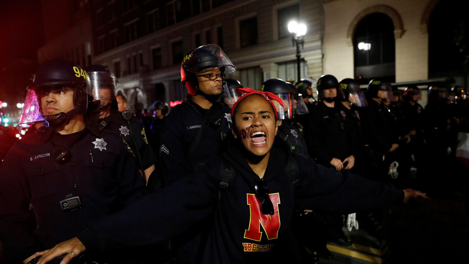 Donald Trump accuses media as Portland protest turns violent | World ...