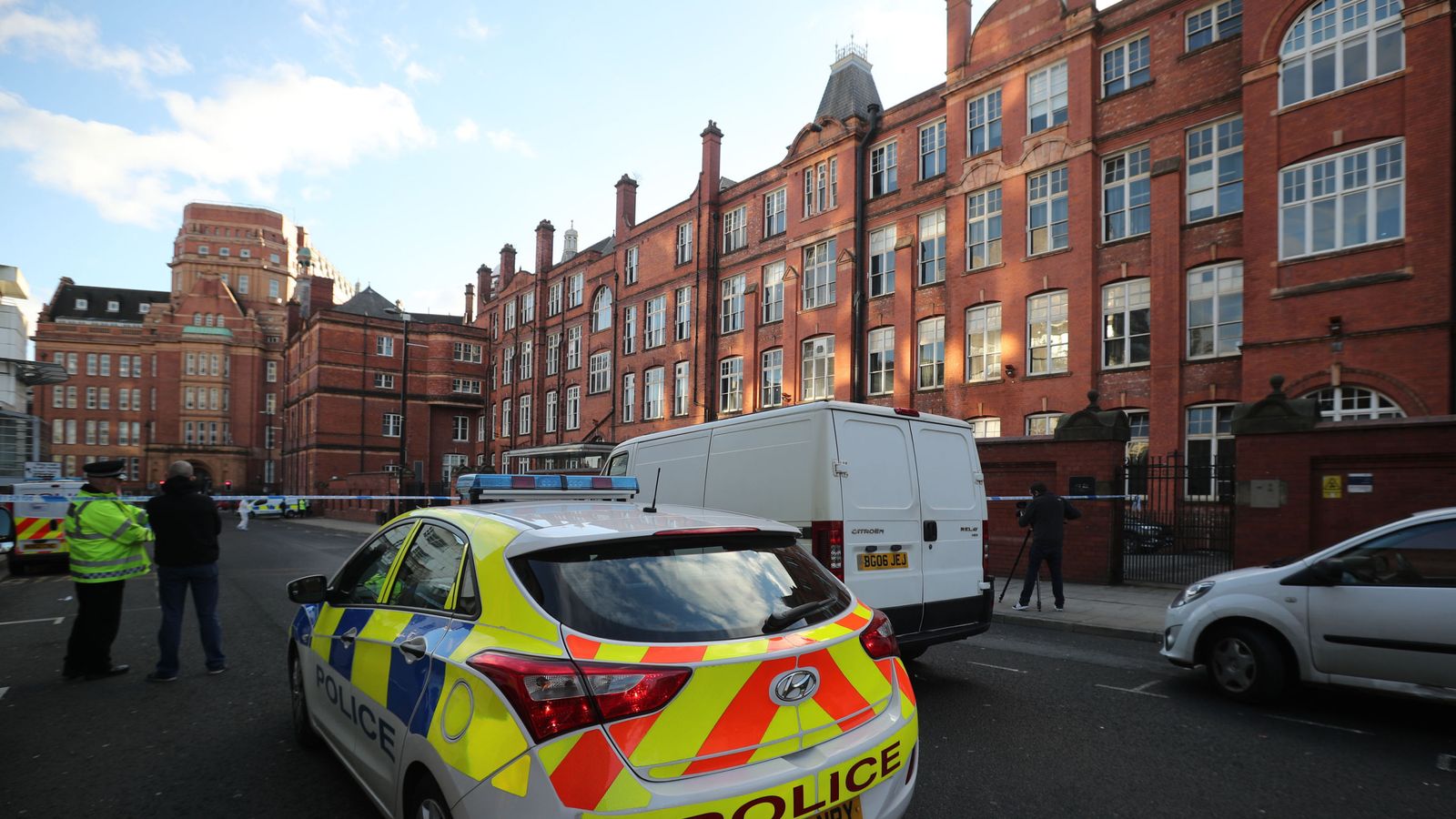 Two students in hospital after stabbing outside Manchester College | UK ...