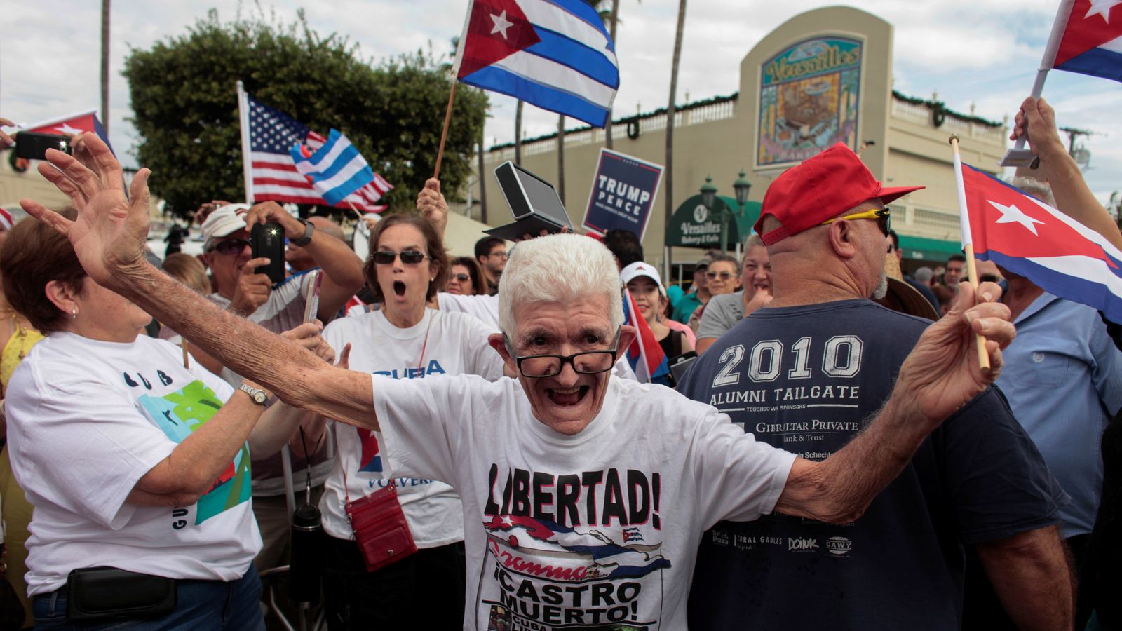Joy on the streets of Little Havana after death of Fidel Castro World