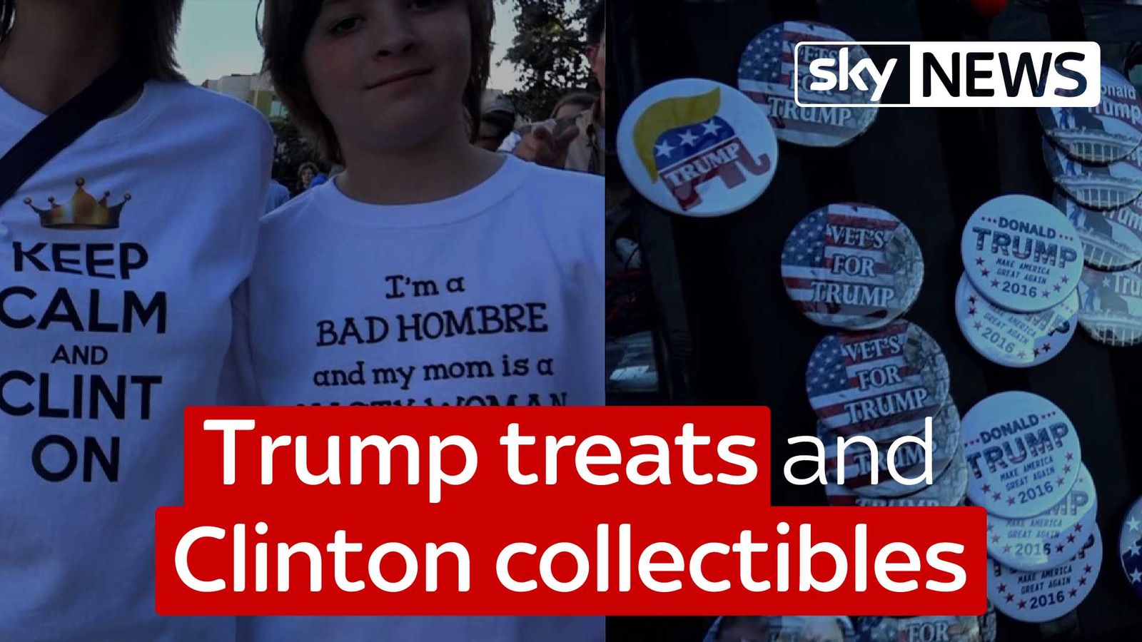 Fans show off their election souvenirs | Scoop News | Sky News