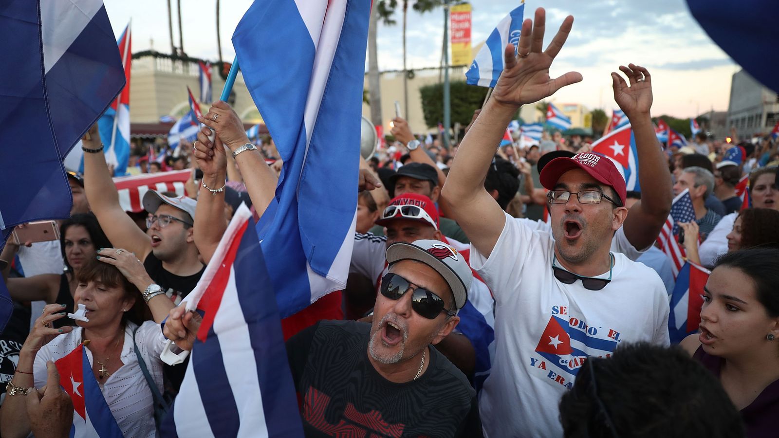 Exiled Cuban-Americans celebrate on the streets of Miami | Scoop News ...