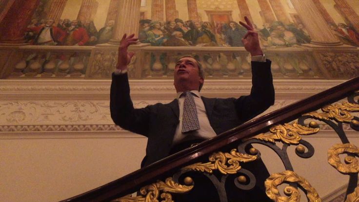 Nigel Farage speaks at The Ritz about Brexit and Trump