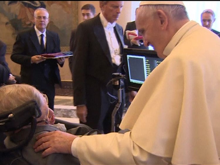 Pope Francis meets Stephen Hawking