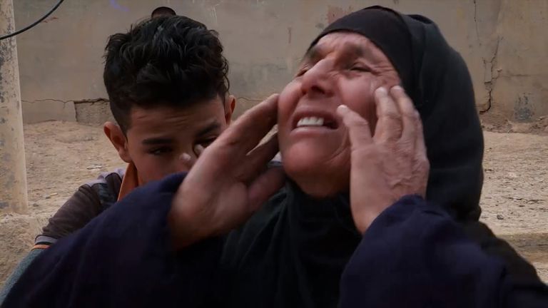The mother of two former Iraqi soldiers who were killed by Islamic State was inconsolable