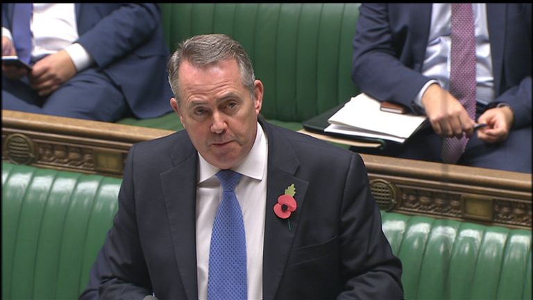 Trade Minister Liam Fox