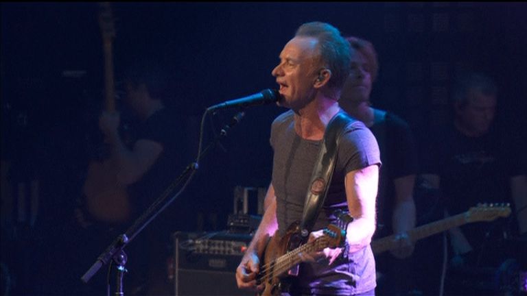 Sting performs at the Bataclan Theatre a year after the terrorist attacks there