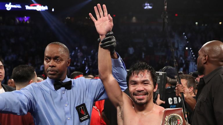 Manny Pacquiao secured a unanimous decision victory over Jessie Vargas