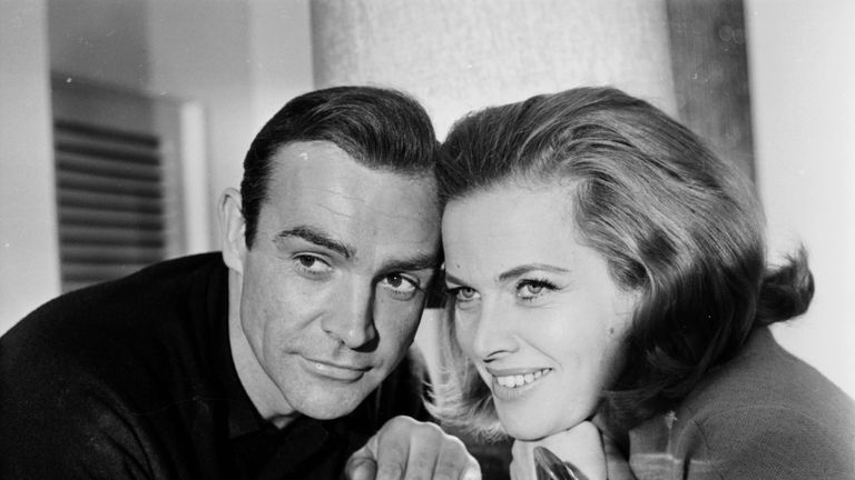 Sean Connery and Honor Blackman