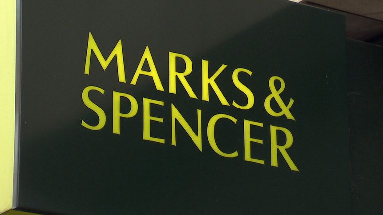 Marks And Spencer sign