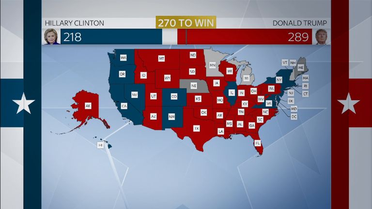 Gfx of voters in US election