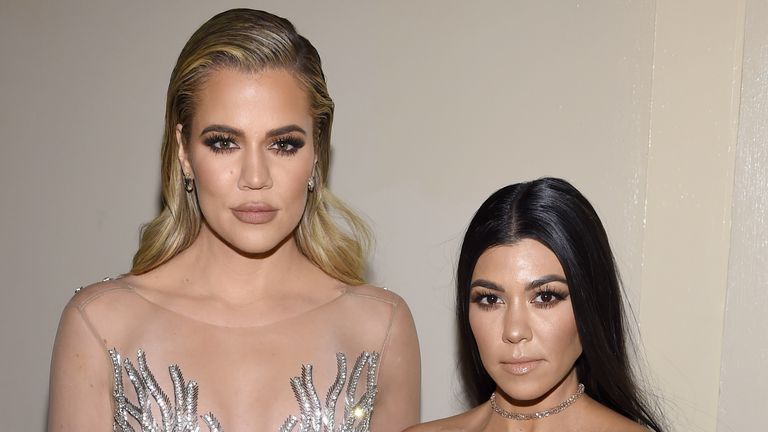 Khloe and Kourtney Kardashian