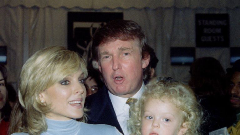 Mr Trump married actress Marla Marples in 1993. They have one daughter Tiffany