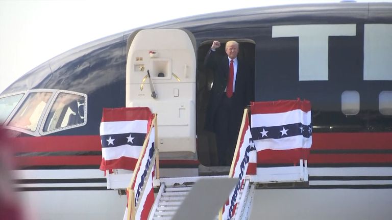 Donald Trump on the camapign trail