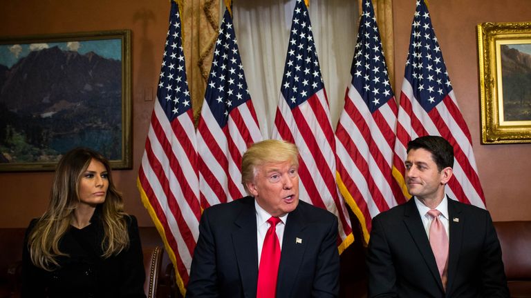 Donald Trump with House Speaker Paul Ryan 