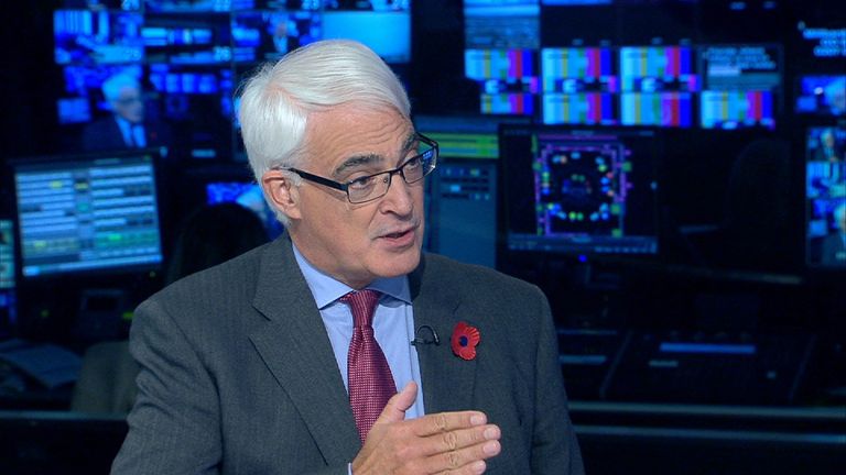 Former Labour chancellor Alistair Darling