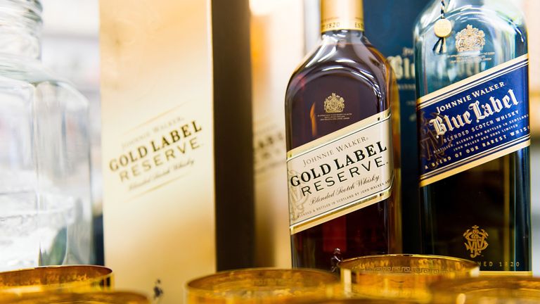 Diageo's stable includes the Johnnie Walker whisky brand