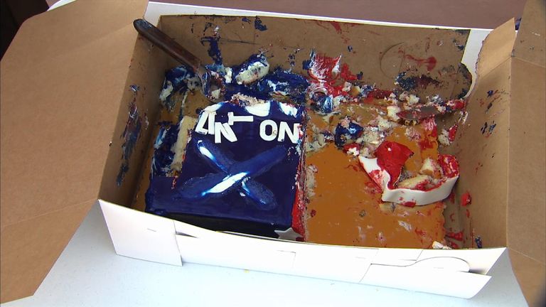 The Trump side of the cake is devoured