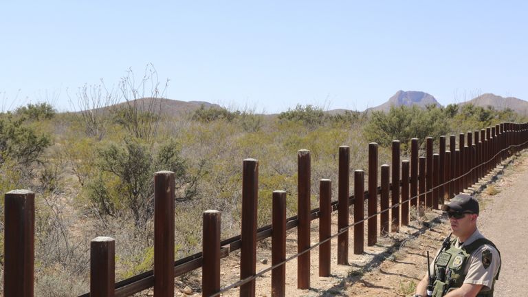 Building a wall at the US-Mexico border was a key pledge of Donald Trump&#39;s presidential campaign