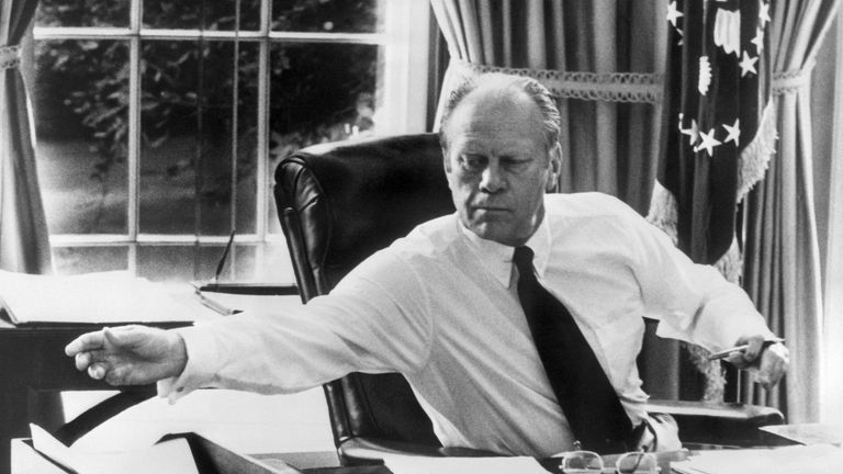 Gerald Ford became president after Watergate but never won election himself