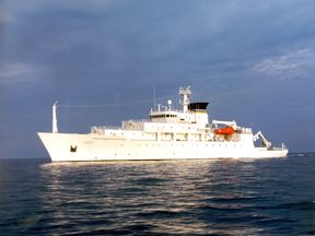 The oceanographic survey ship USNS Bowditch, which deployed an underwater drone seized by China