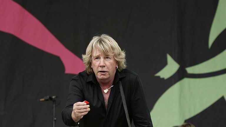 Rick Parfitt performing at Glastonbury in 2009