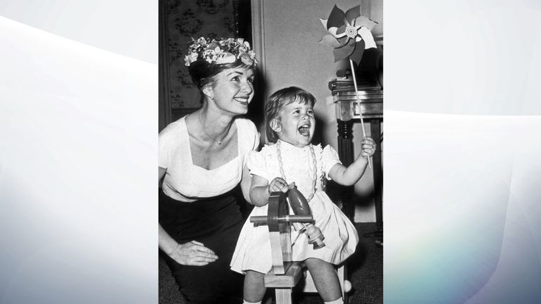 Debbie Reynolds, pictured with her daughter Carrie Fisher