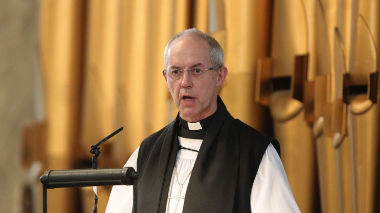 The Archbishop of Canterbury Justin Welby. File picture