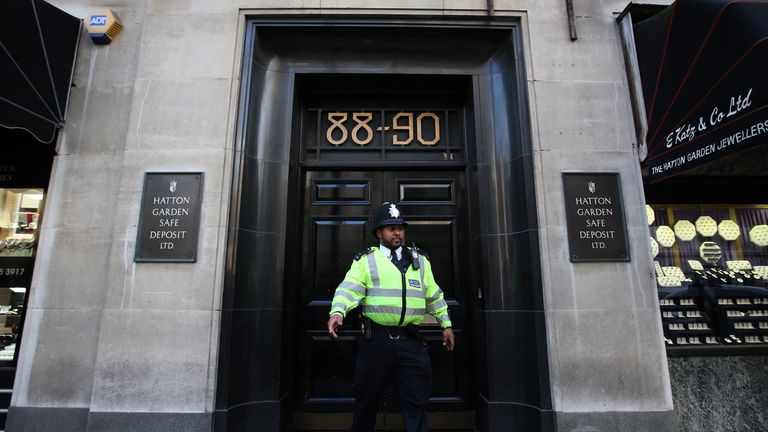 Palmer is thought to be linked to the Hatton Garden jewellery heist in 2015