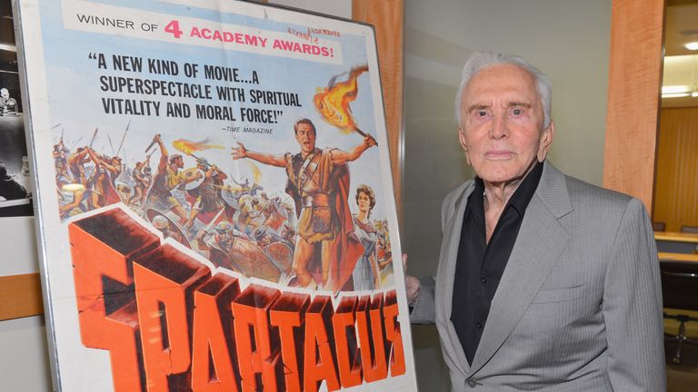 Douglas is most known for Stanley Kubrick&#39;s 1960 classic Spartacus