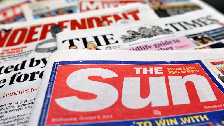 News UK owns newspapers including The Sun and The Times