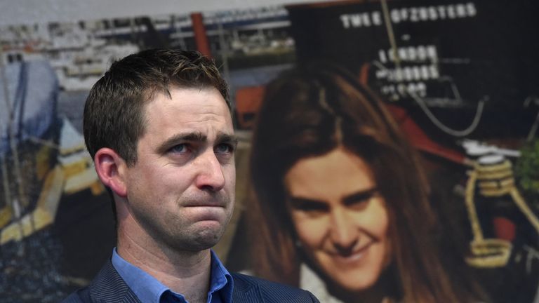 Brendan Cox, whose Labour MP wife Jo was murdered by a far right extremist