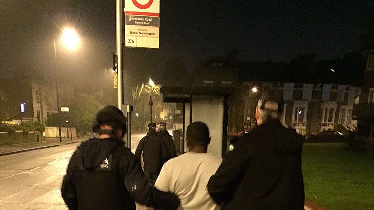 Ten men and one woman were arrested in the operation in London and south-east England