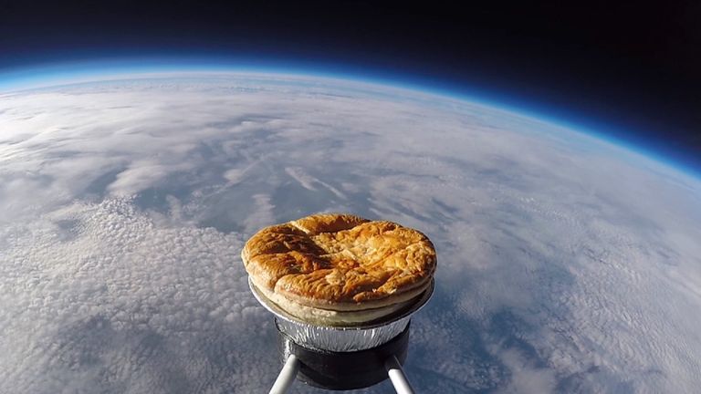 Pic: Sent Into Space/World Pie Eating Championships